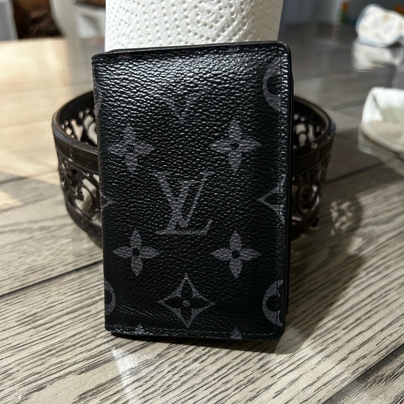 Louis Vuitton Black and Gray Monogram Card Holder - Picture 2 of 11